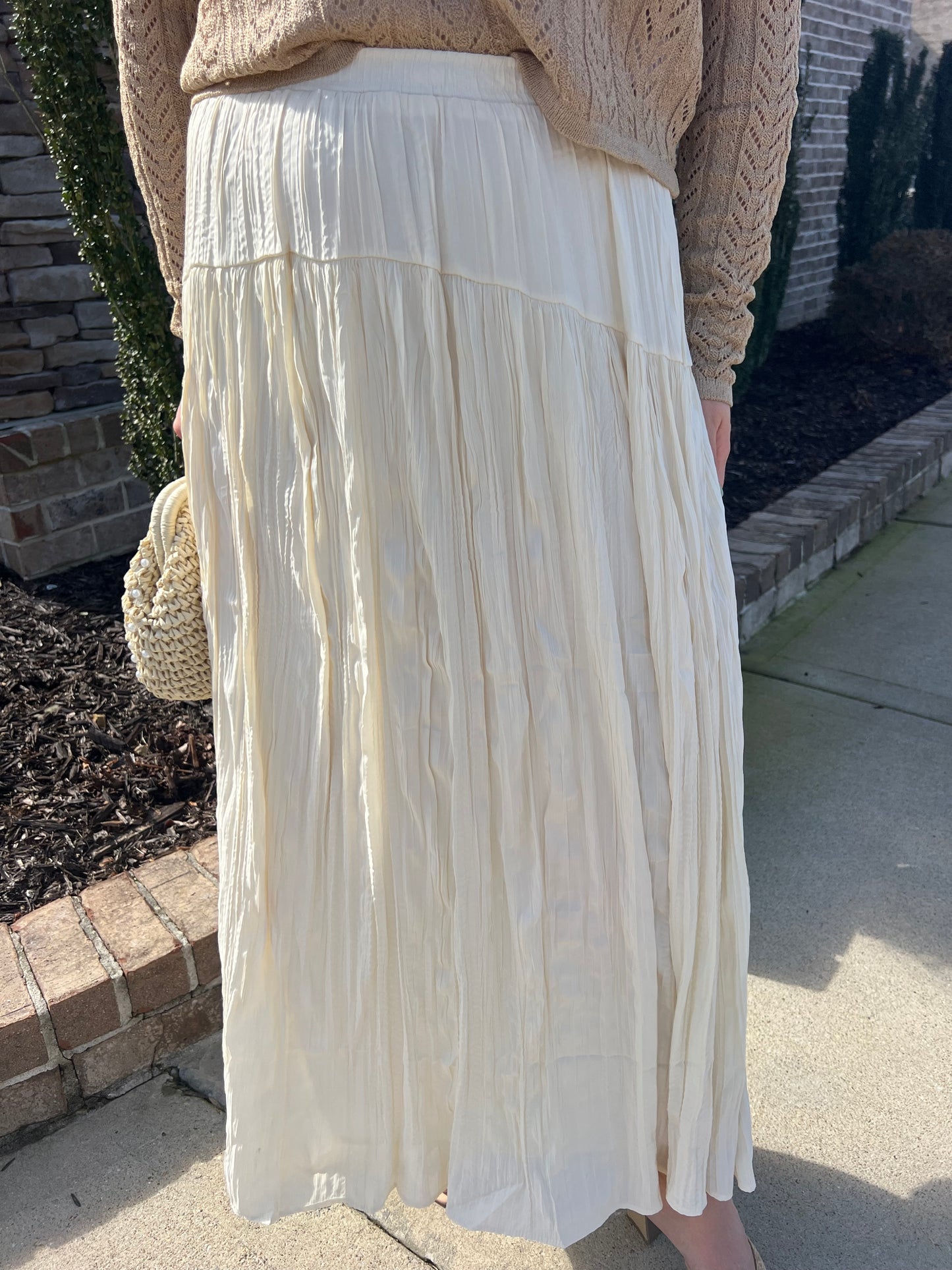 Peony Flowy Crinkle Skirt