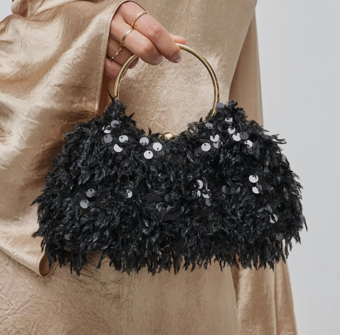 Courtney Textured Evening Bag