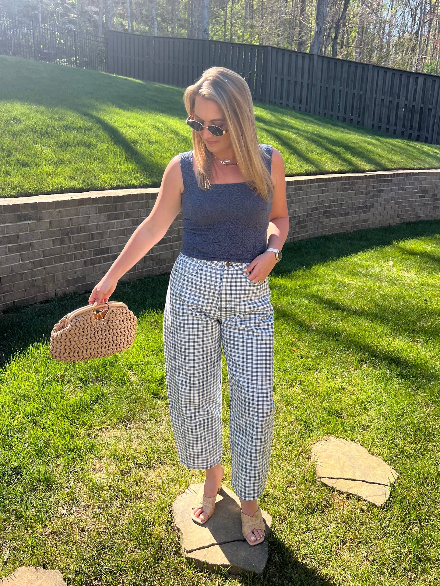 Blue Bonnet Textured Tank