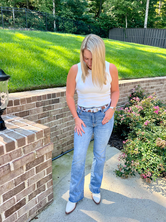 Blue Wild Indigo Bootcut Clean Hem