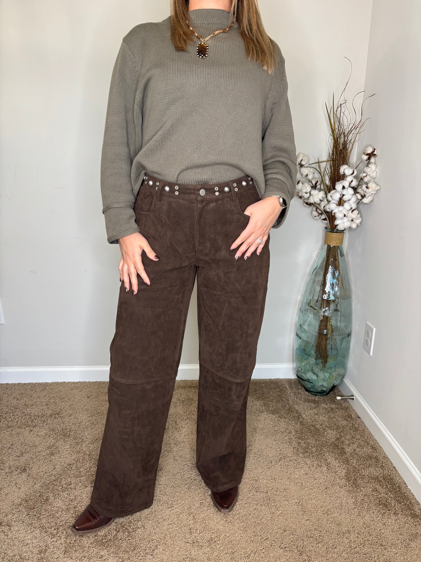 Holly Stitched Cuff Detail Sweater