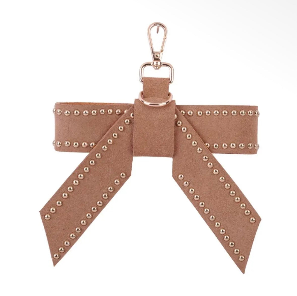Suede Bow Bag Charms