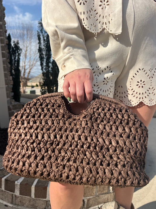 Elaina Woven Crossbody Handbag