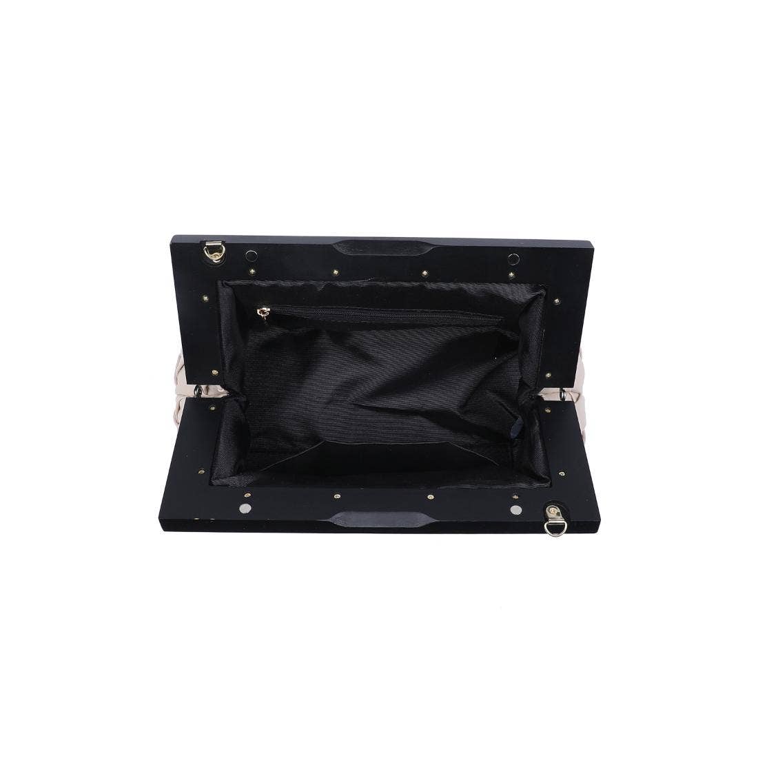 Ada Woven Wooden Frame Clutch