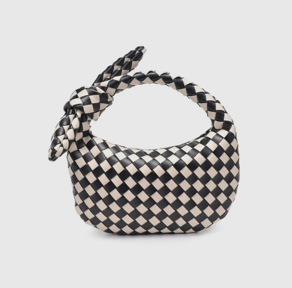 Danielle Woven Knot Clutch