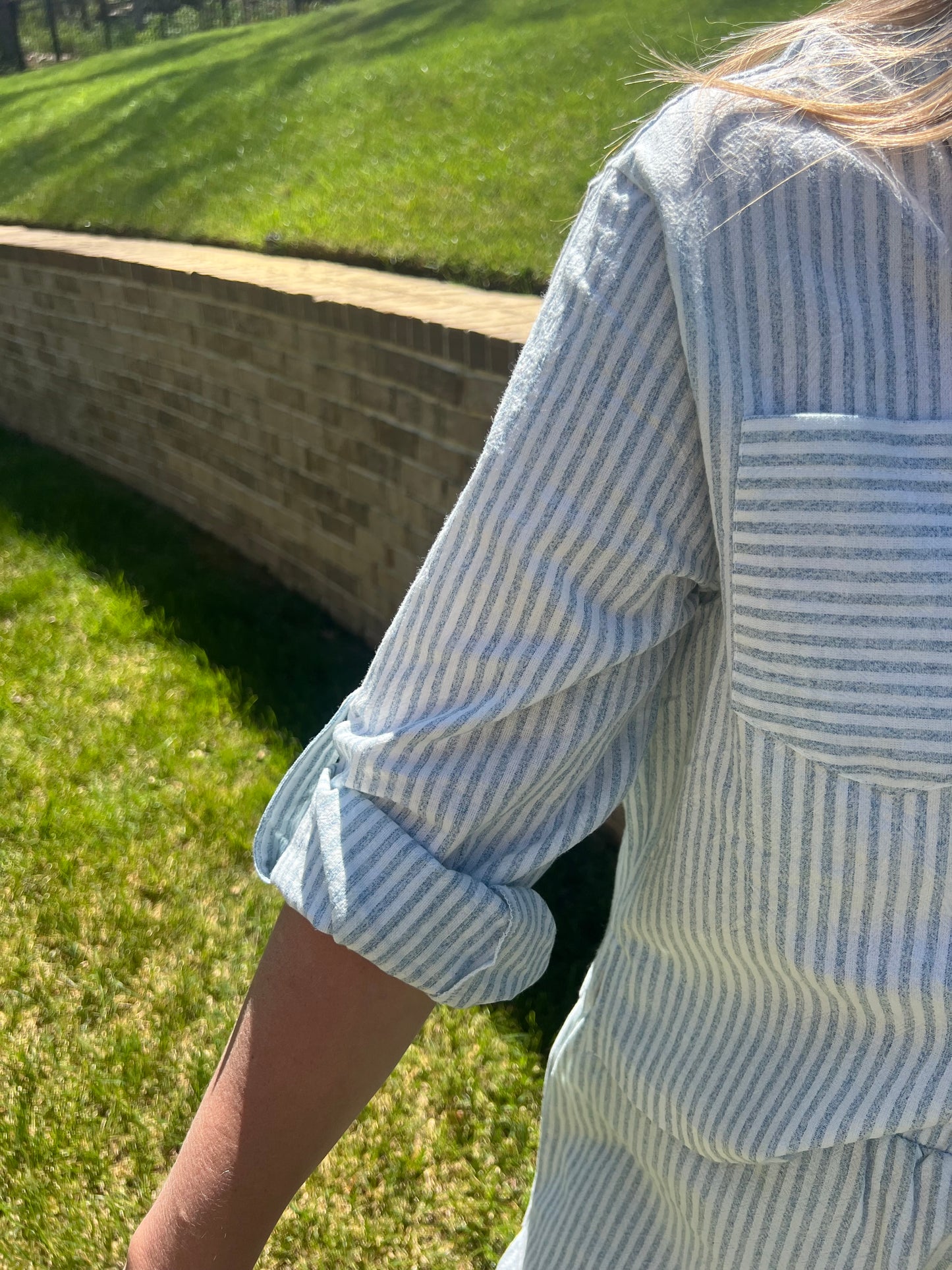 Lupine Linen Cropped Shirt and Shorts Sets