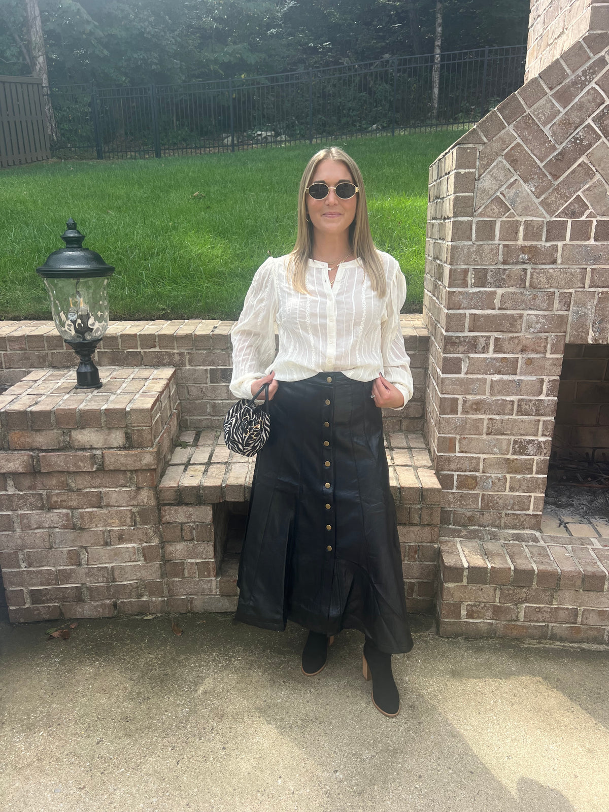 Oleander Embroidered & Sequin Accent Blouse