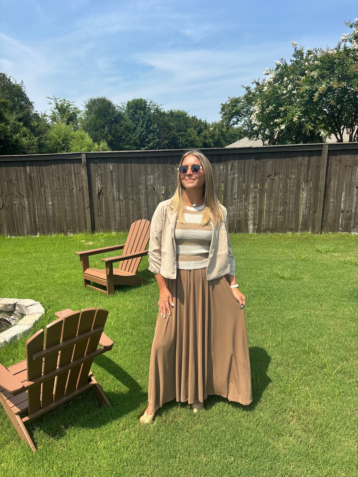 Coreopsis flowy mesh skirt