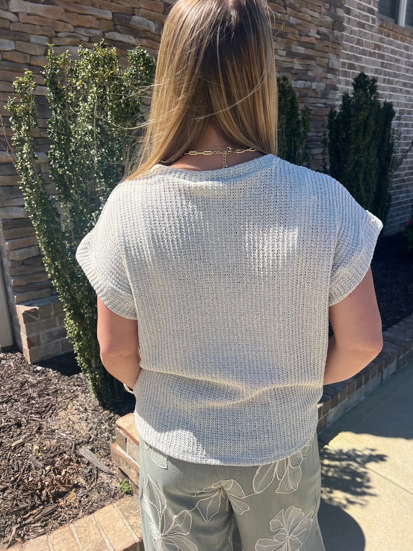 Cosmos Woven Pocket Sweater