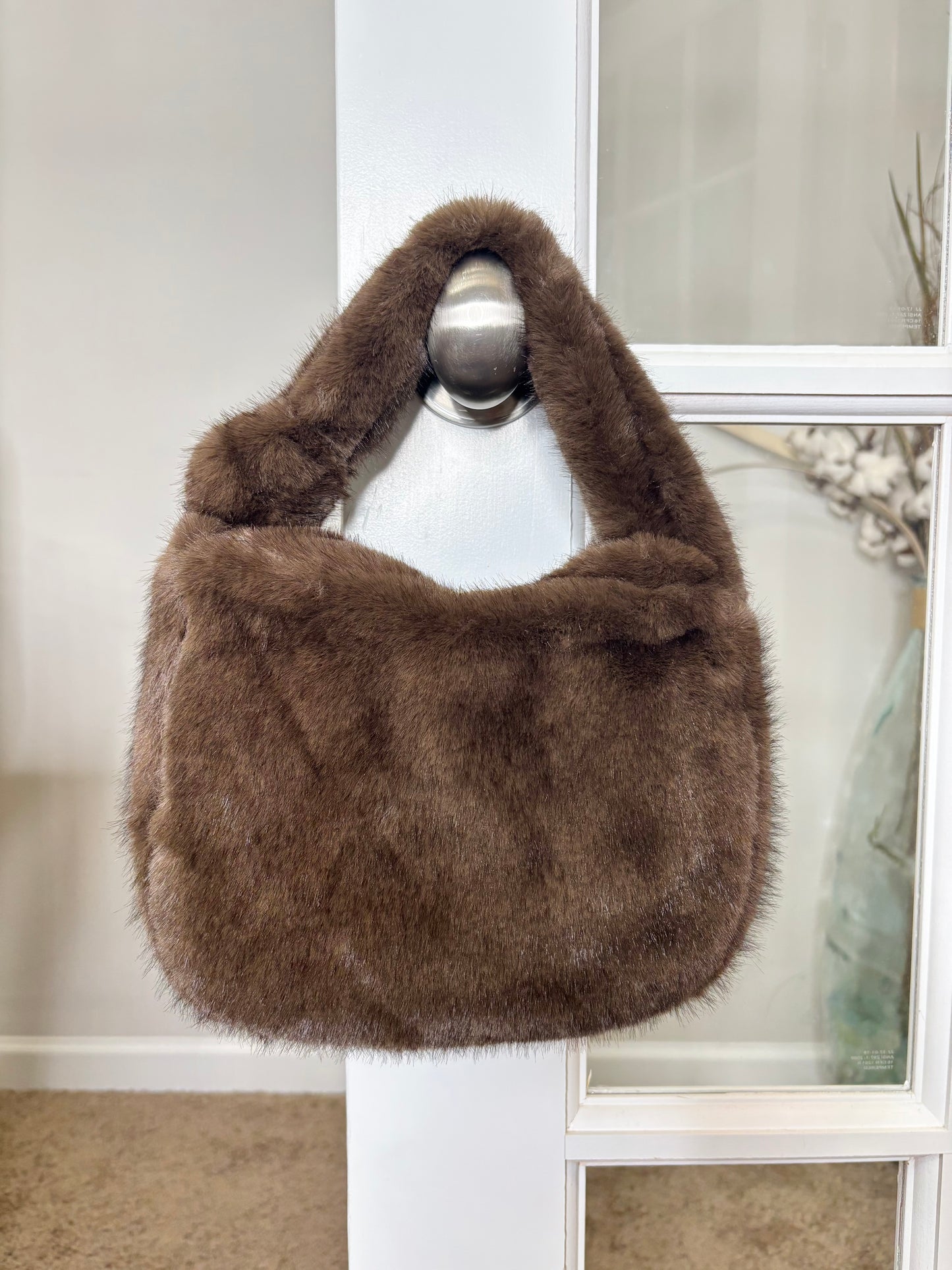Michelle Faux Fur Crossbody