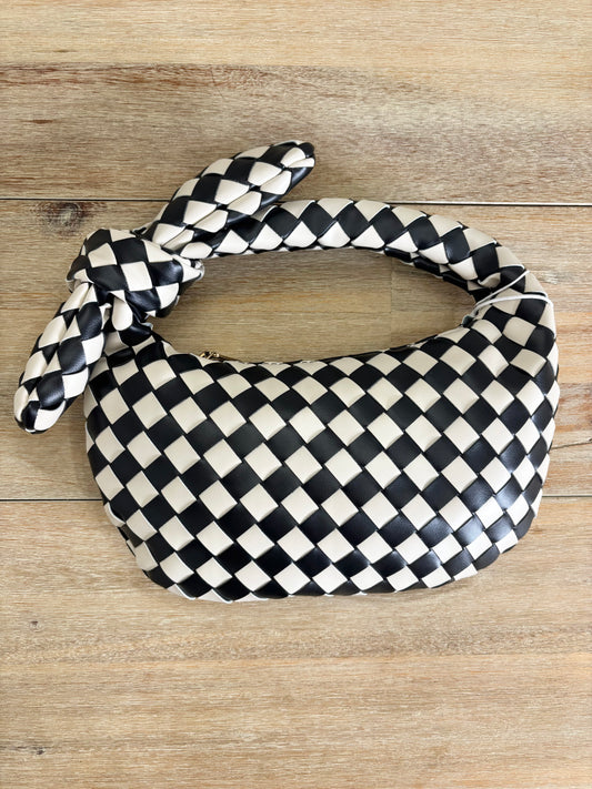 Danielle Woven Knot Clutch