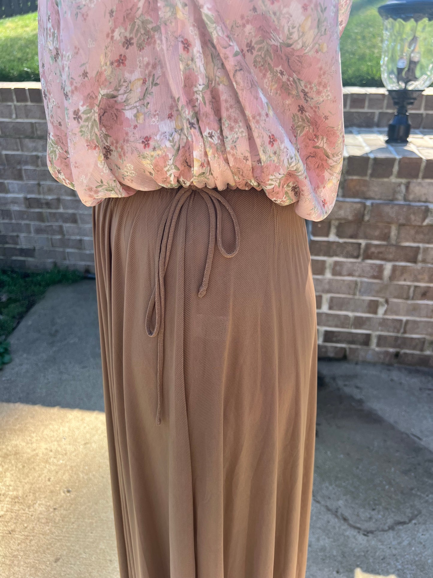 Coreopsis flowy mesh skirt
