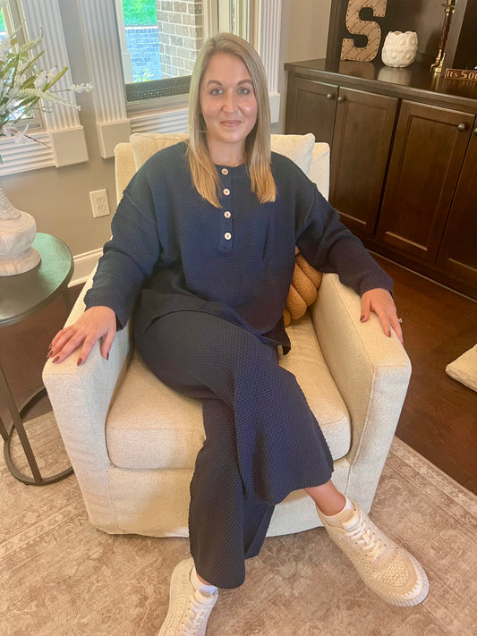 Blue Spruce Knit Lounge Set