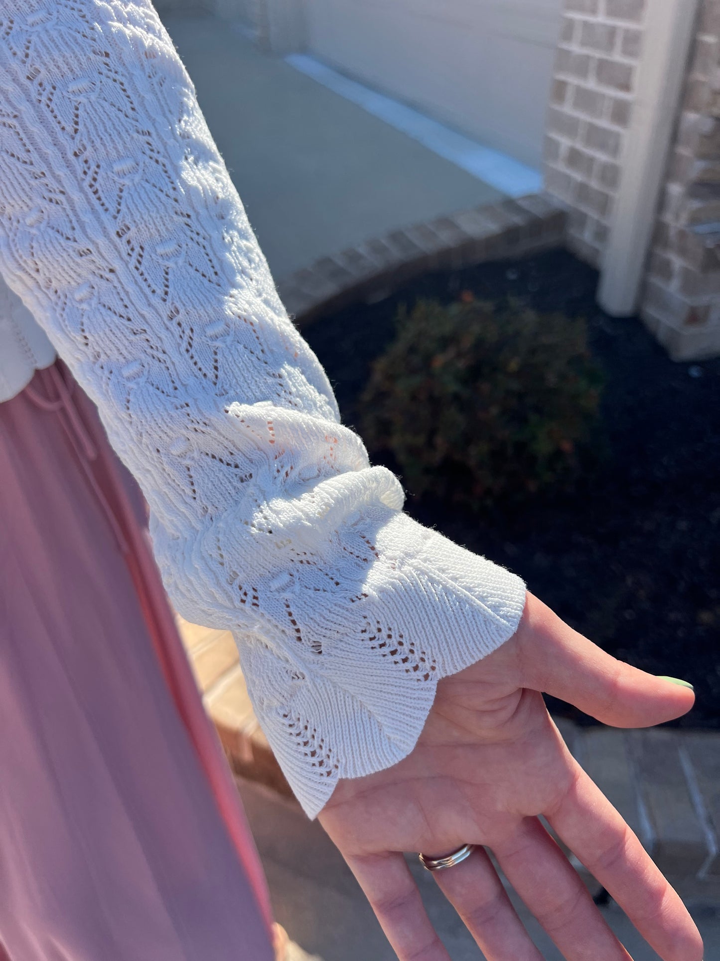 Edelweiss Pointelle Cardigan