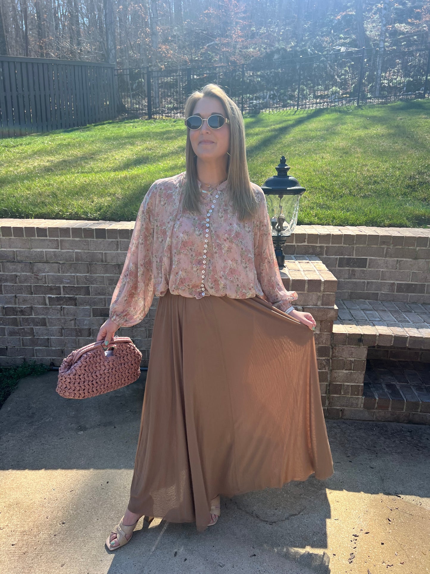 Coreopsis flowy mesh skirt