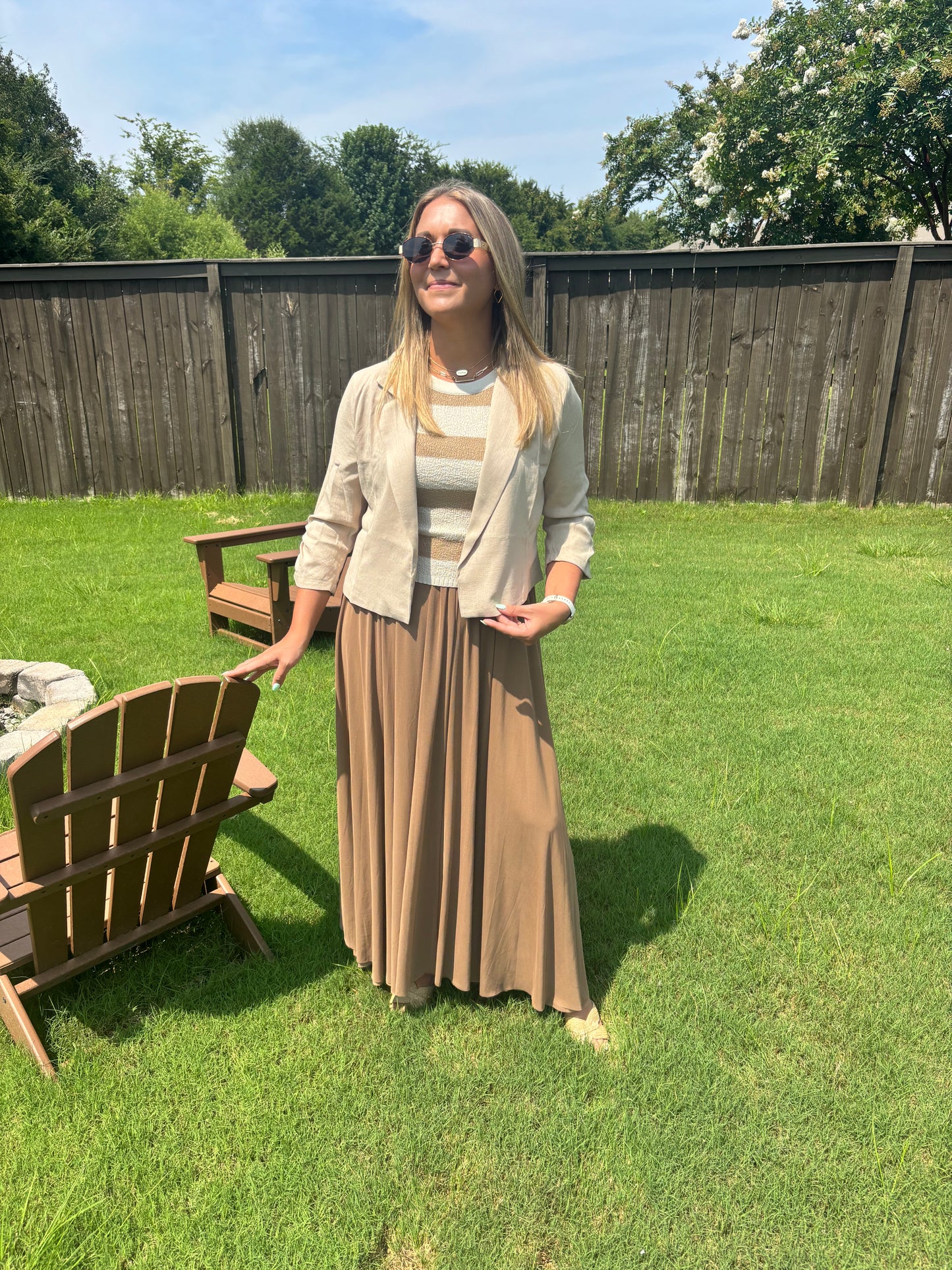 Ninebark Cropped Cinched Sleeve Blazer