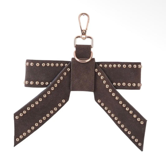 Suede Bow Bag Charms