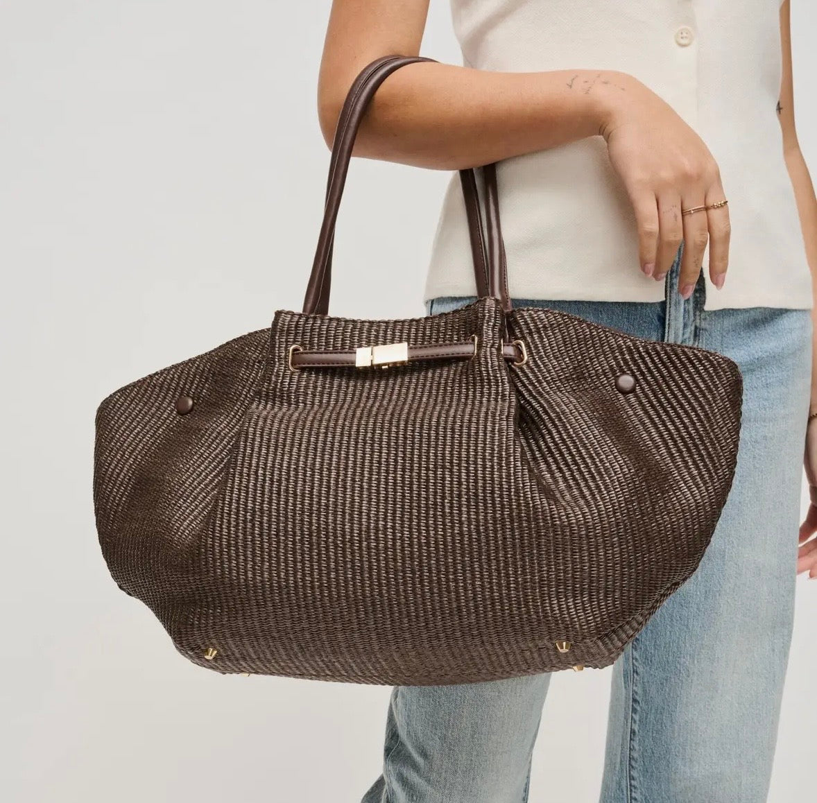 Katie Straw Tote