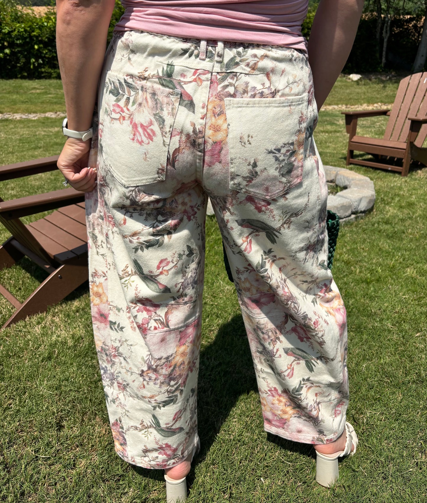 Angel’s Trumpet Summer Floral Barrel Pants