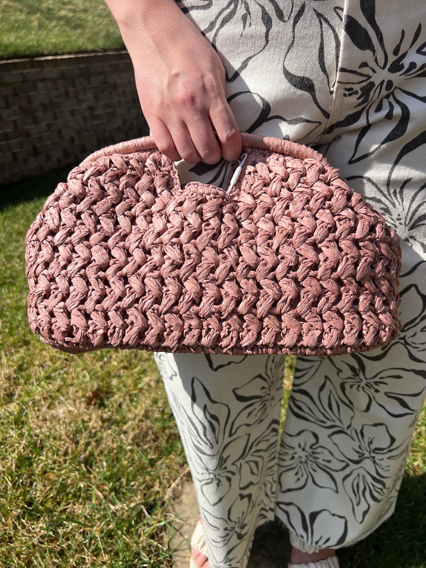 Elaina Woven Crossbody Handbag