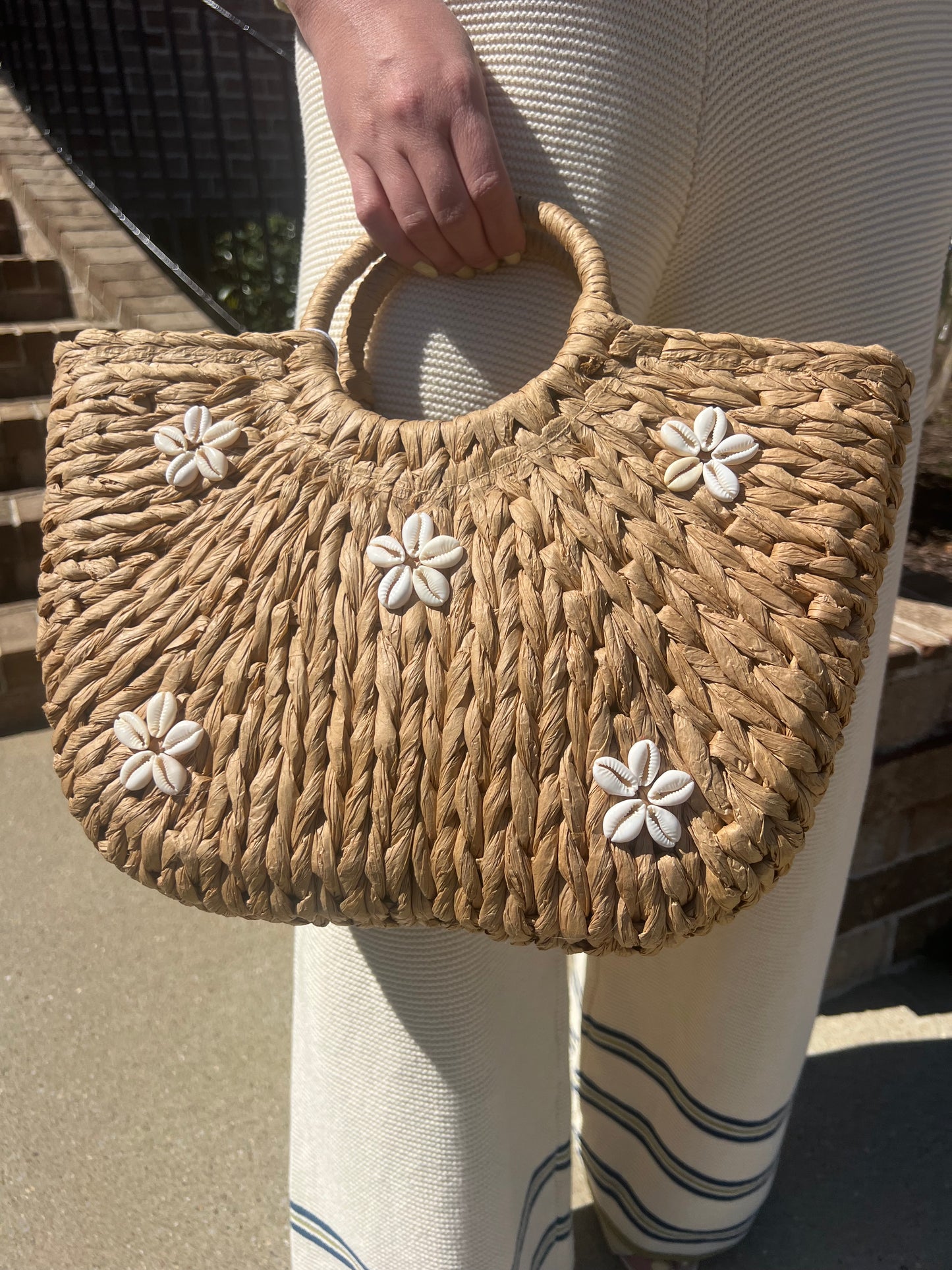 Sandy Seashell Tote Bag