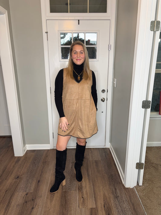 Redbud V-Neck Shift Dress