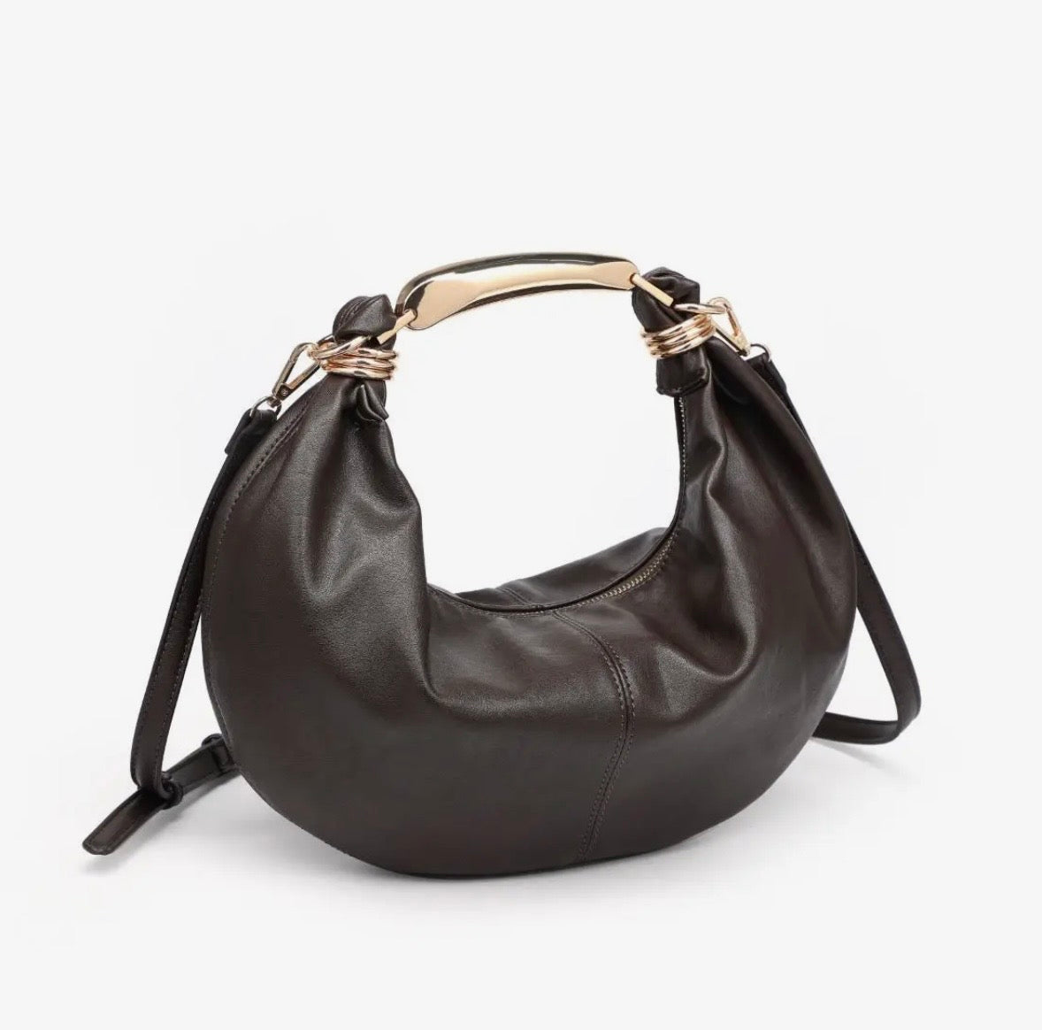 Carrie Gold Handle Crossbody