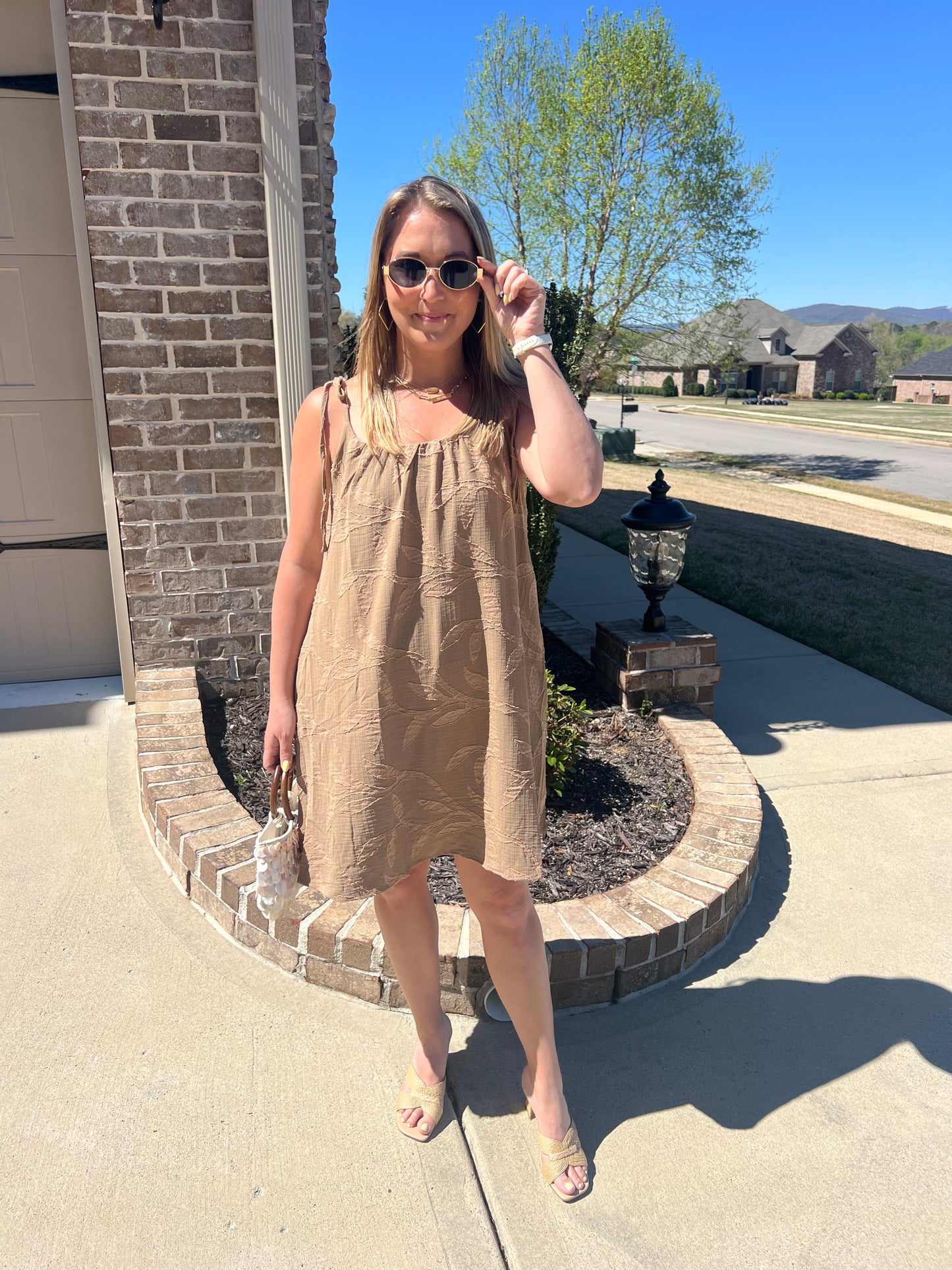 Portulaca Jacquard Cami Dress