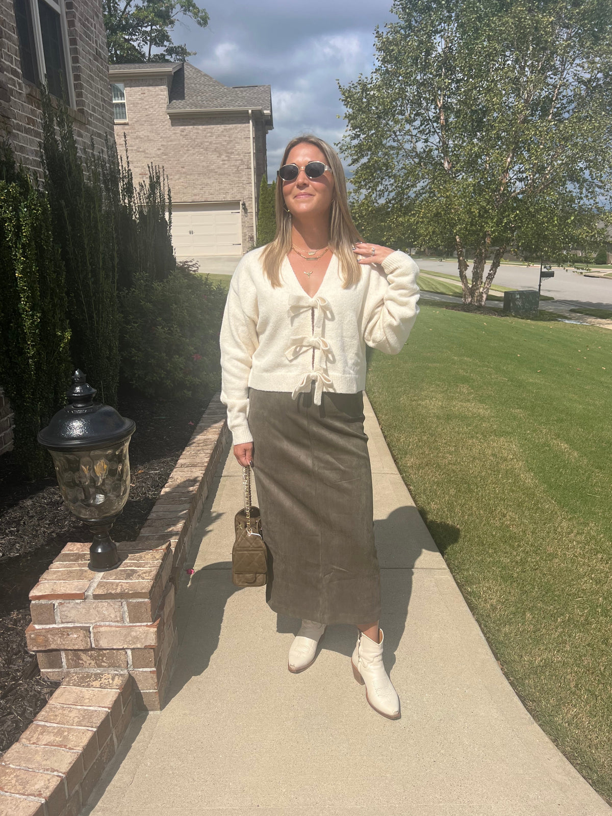 Alyssum Reversible Bow Tie Sweater