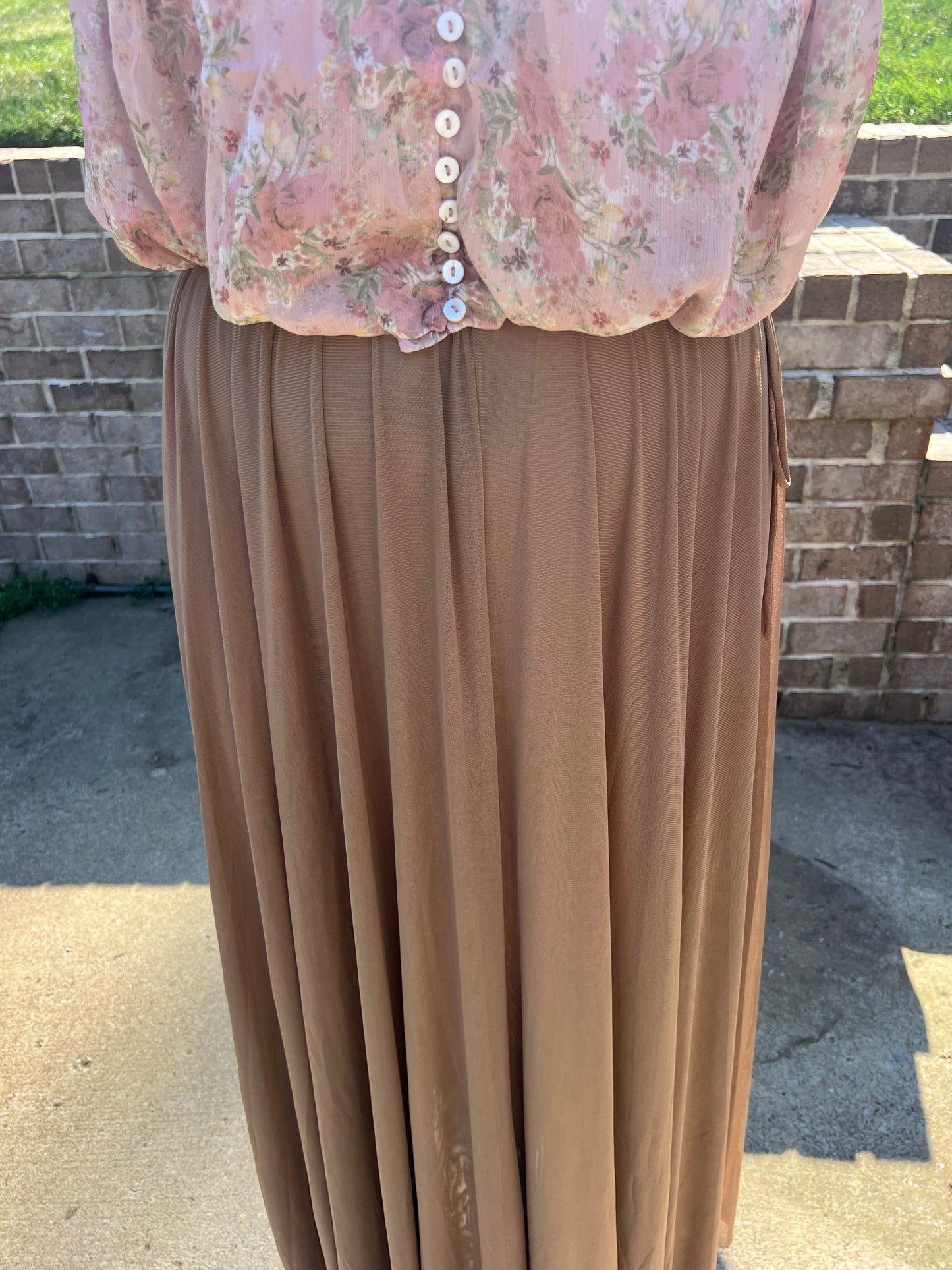 Coreopsis flowy mesh skirt