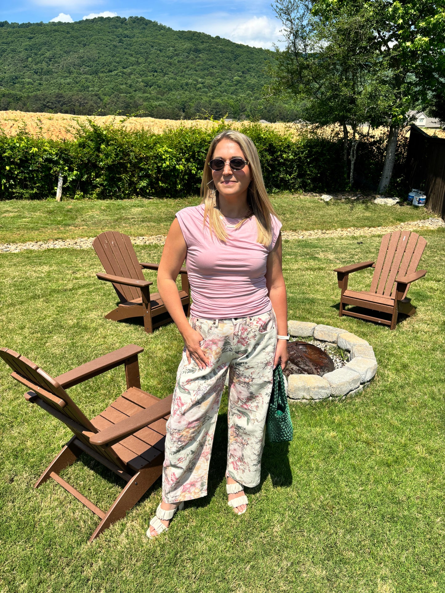 Angel’s Trumpet Summer Floral Barrel Pants