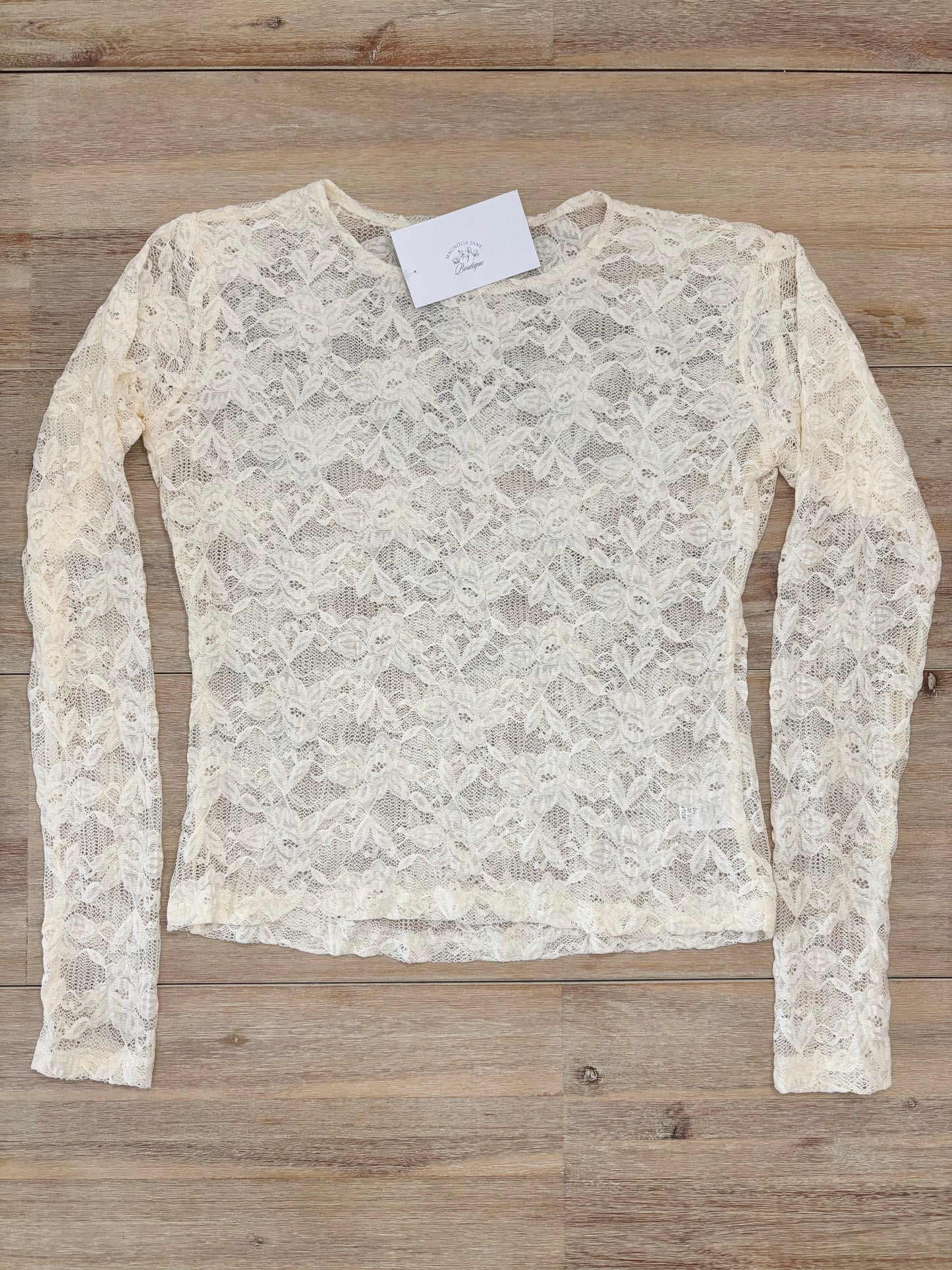 Flowering Peach Floral Textured Top