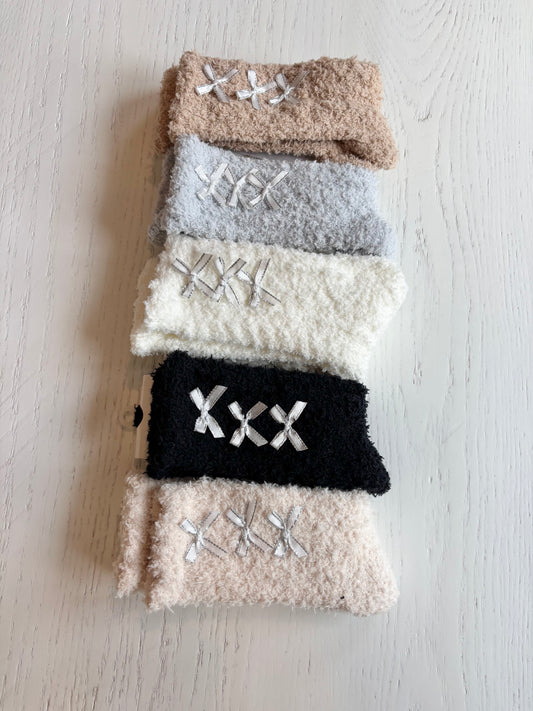 Cozy Bow Socks