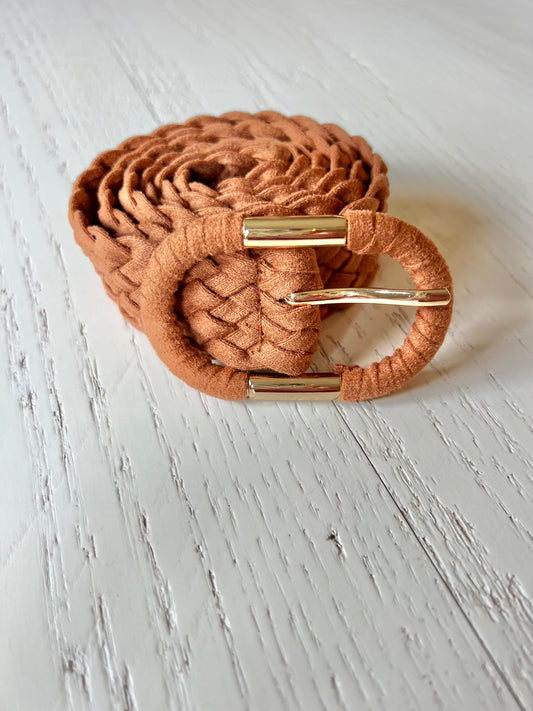 Braided Suede Belt