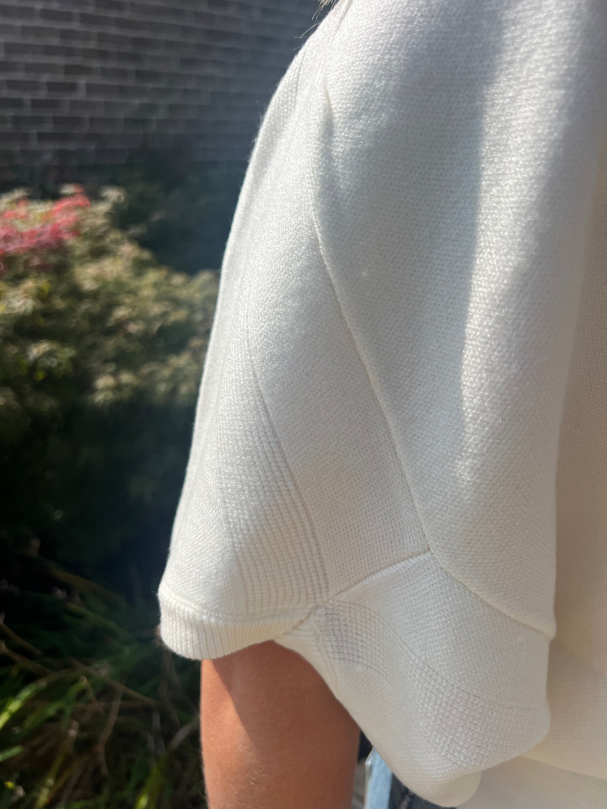 Winter Aconite Two Button Short Sleeve Cardigan