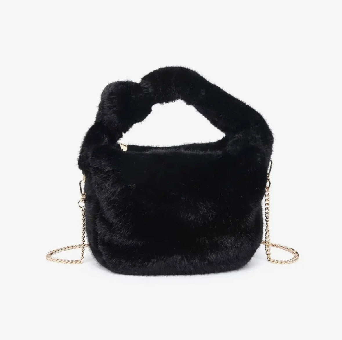 Michelle Faux Fur Crossbody