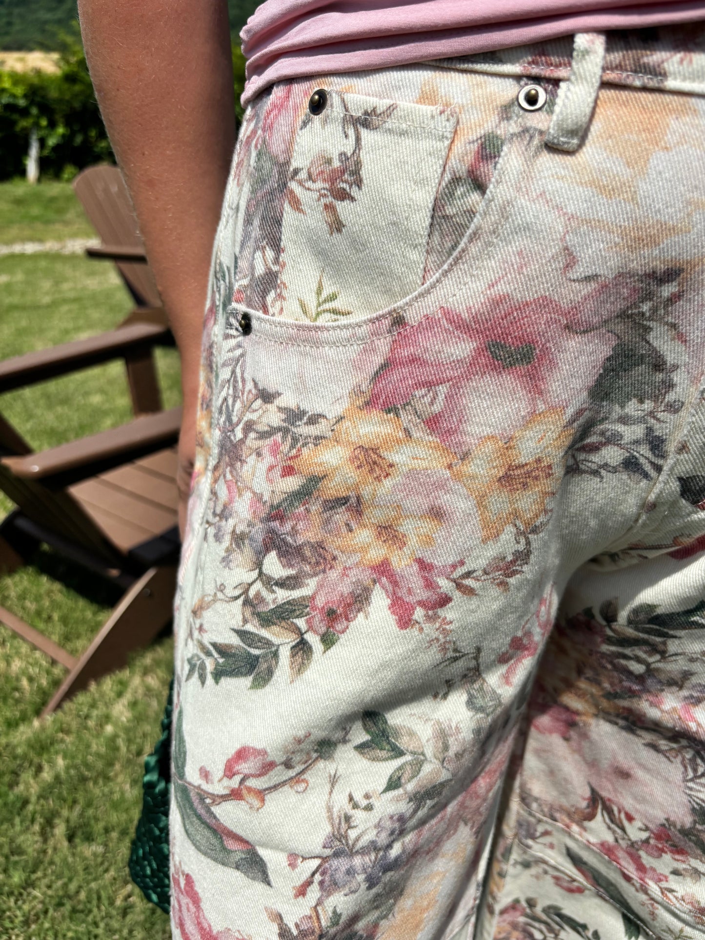 Angel’s Trumpet Summer Floral Barrel Pants