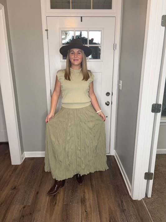 Abelia Cap Sleeve Sweater