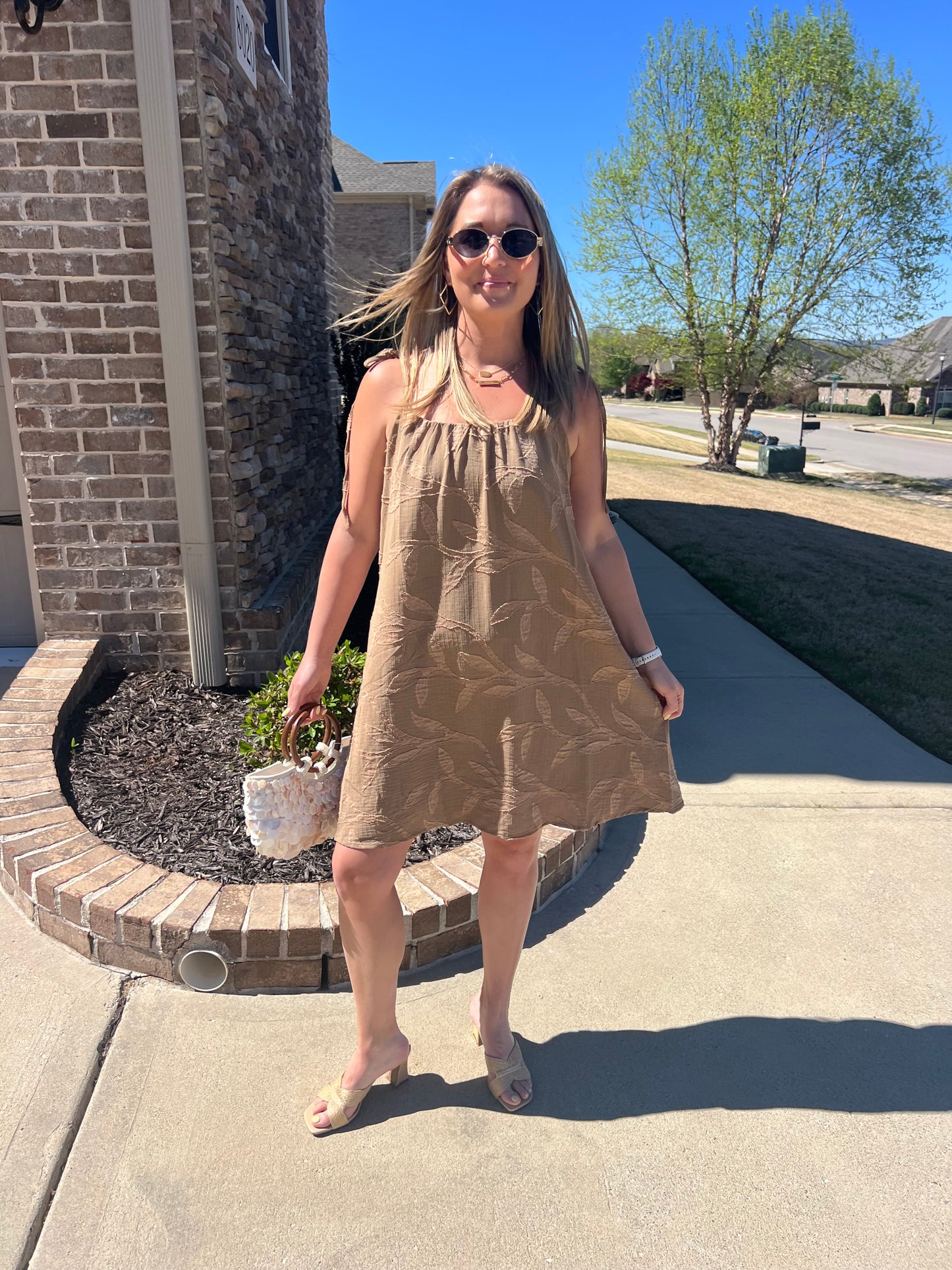 Portulaca Jacquard Cami Dress