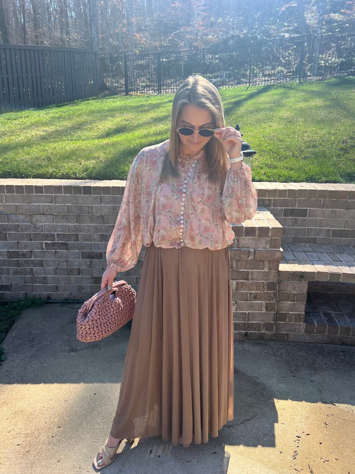 Coreopsis flowy mesh skirt