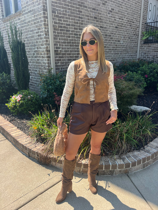 Flowering Peach Floral Textured Top