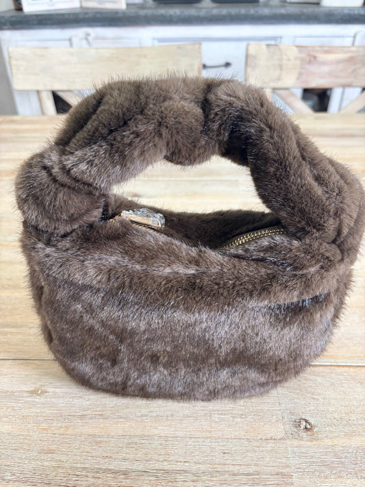 Michelle Faux Fur Crossbody