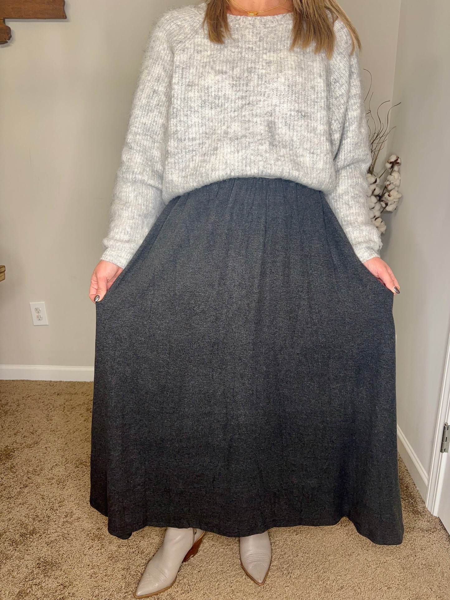Hawthorne Maxi Jersey Skirt