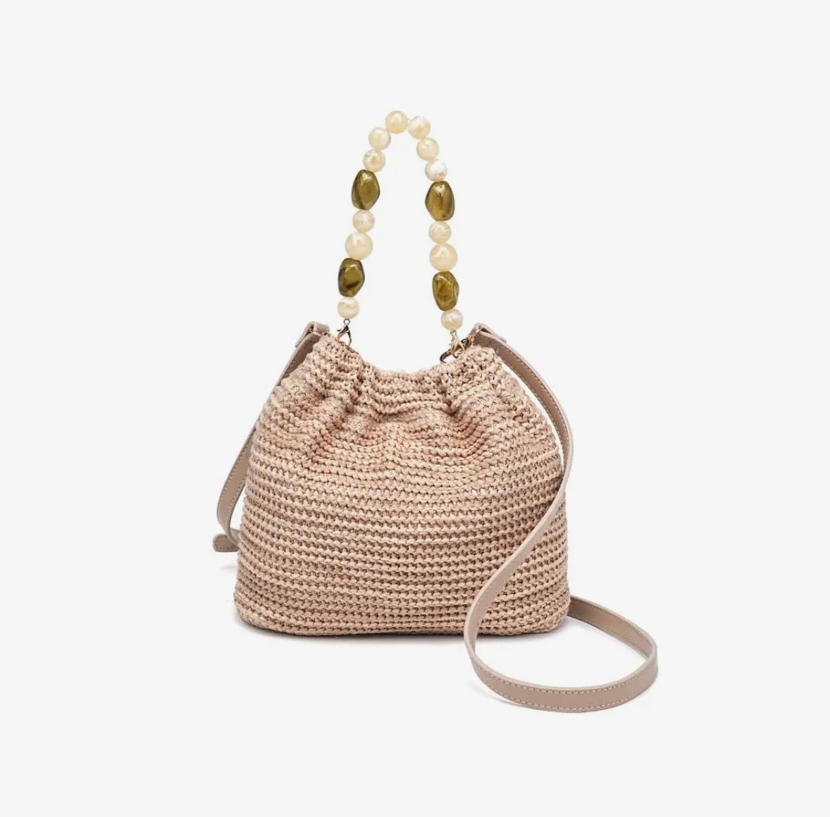 Donna Bead Handle Crossbody