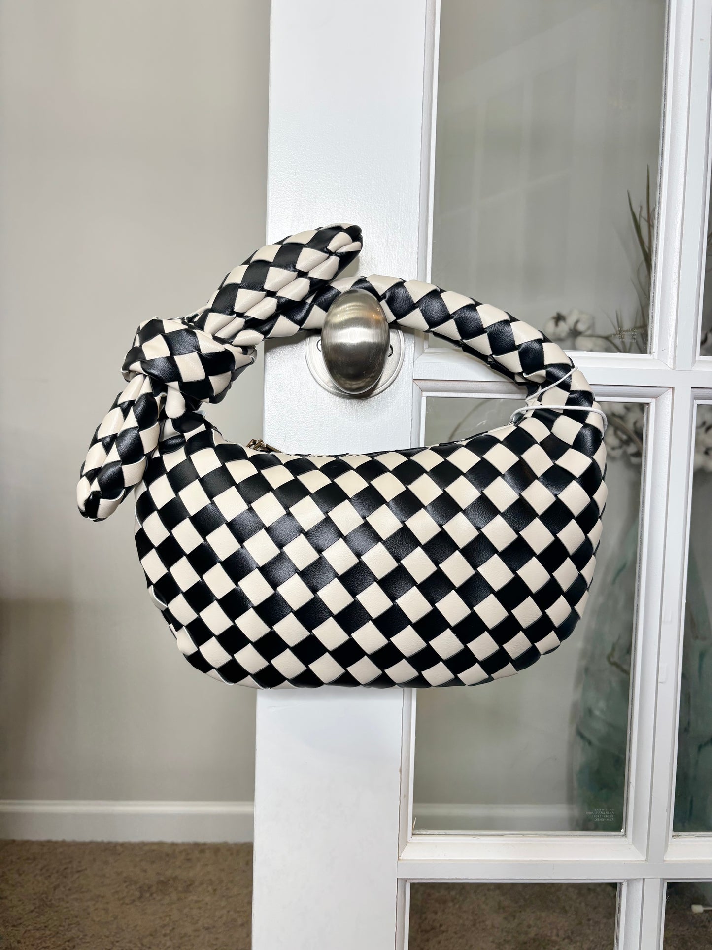 Danielle Woven Knot Clutch