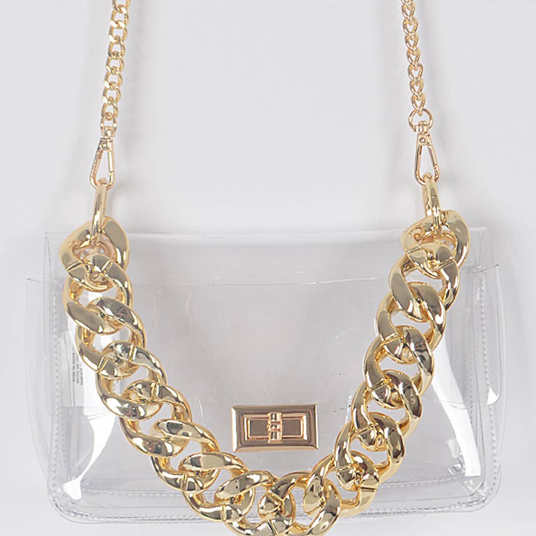 Jennifer Cross Body Bag W/Oversized Chain