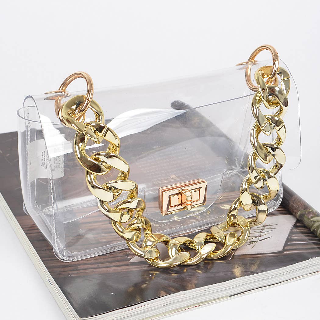 Jennifer Cross Body Bag W/Oversized Chain