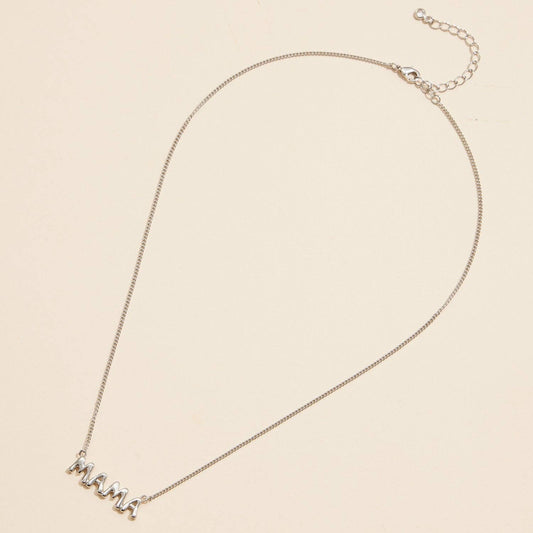 Bubble "MAMA" 18K Gold Dip Necklace